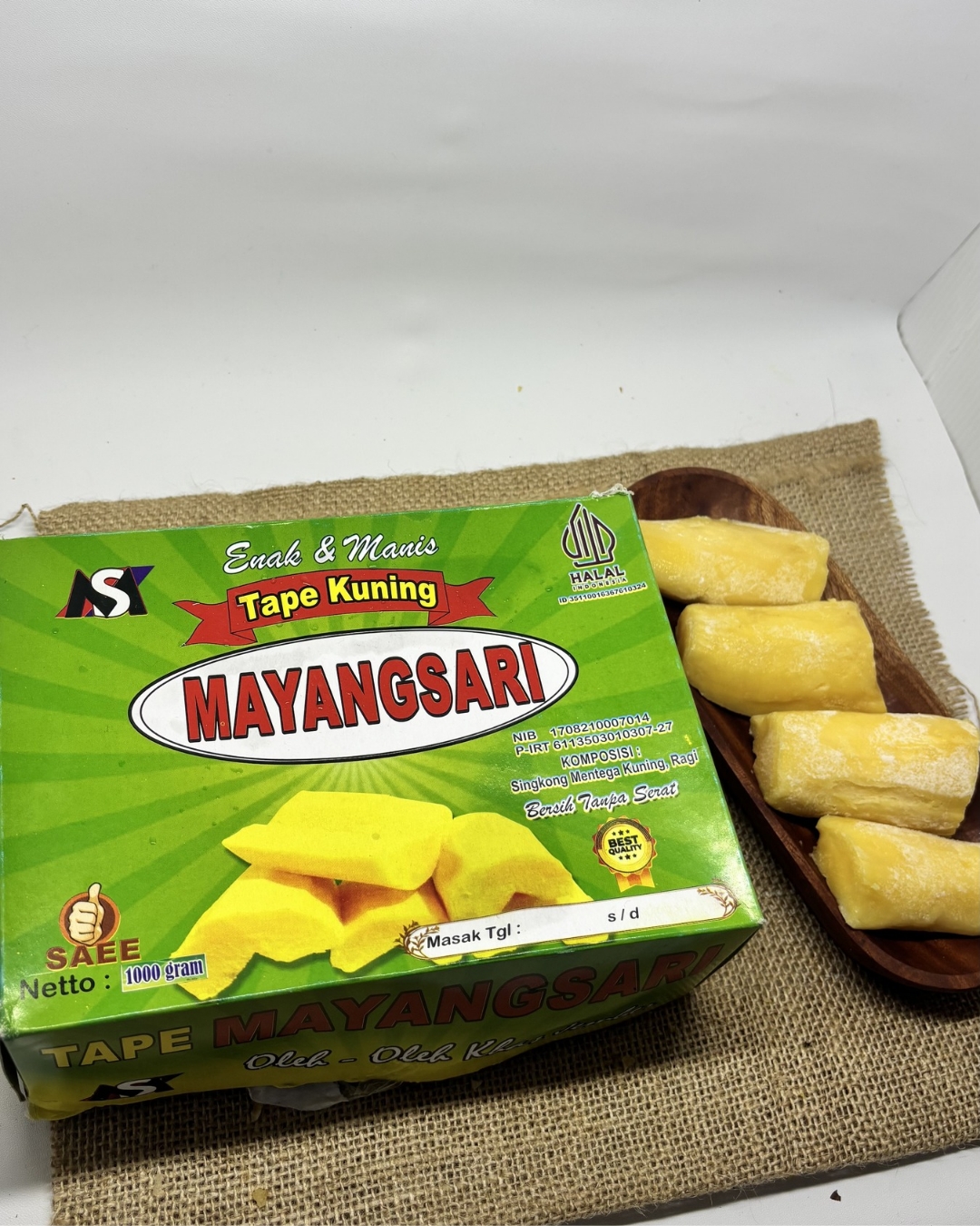 Tape kuning oleh-oleh khas Bandung
